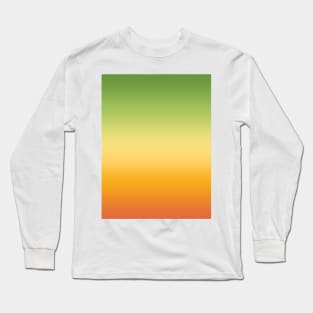 Ombre Lemon, Lime and Orange Summer Tropical Gradient Long Sleeve T-Shirt